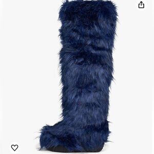 Jeffrey Campbell Flurry boots shoes size 10 Blue NWOB